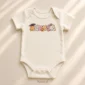 personalized halloween baby bodysuit front view