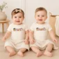 personalized halloween baby bodysuit model mockup