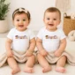 personalized halloween baby bodysuit model mockup