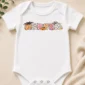 personalized halloween baby bodysuit close-up detail