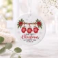 personalized name first christmas as a family of three ornament 2026 product image product photo