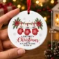 personalized name first christmas as a family of three ornament 2026 product image product photo