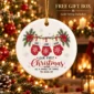 personalized name first christmas as a family of three ornament 2026 product image product photo