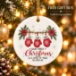 personalized name first christmas as a family of three ornament 2026 product image close-up detail