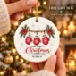 personalized name first christmas as a family of three ornament 2026 product image product photo
