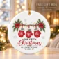 personalized name first christmas as a family of three ornament 2026 product image product photo