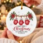 personalized name first christmas as a family of three ornament 2026 product image
