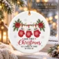 personalized name first christmas as a family of three ornament 2026 product image product detail