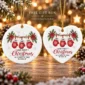 personalized name first christmas as a family of three ornament 2026 product image product photo
