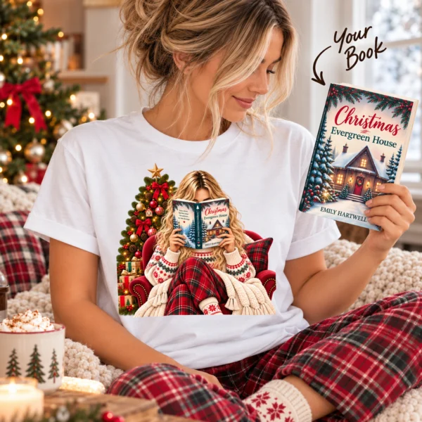 Personalized Christmas At Evergreen House New Year's Shirt — product mockup personalized new year's at evergreen house shirt t-shirt