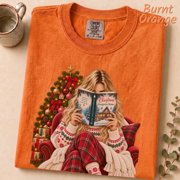 Personalized Christmas At Evergreen House New Year's Shirt — alternate product mockup personalized new year's at evergreen house shirt t-shirt product photo