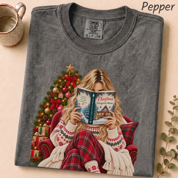 Personalized Christmas At Evergreen House New Year's Shirt — alternate product mockup personalized new year's at evergreen house shirt t-shirt product photo