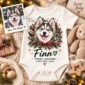 personalized pet photo baby bodysuit color options