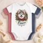 personalized pet photo baby bodysuit color options
