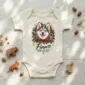 personalized pet photo baby bodysuit color options
