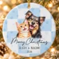 personalized pet photo ornament with name product image back view