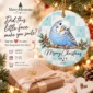 personalized pet photo ornament with name product image back view