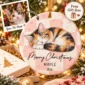 personalized pet photo ornament with name product image back view