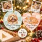 personalized pet photo ornament with name product image back view