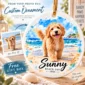 personalized watercolor pet ornament product image color options