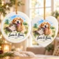 personalized watercolor pet ornament product image color options