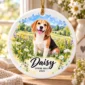 personalized watercolor pet ornament product image color options