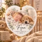 personalized watercolor pet ornament product image color options