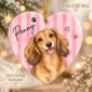 personalized watercolor pet portrait ornament product image back view