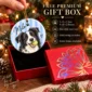 personalized watercolor pet portrait ornament product image back view