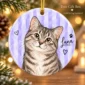 personalized watercolor pet portrait ornament product image back view