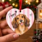 personalized watercolor pet portrait ornament product image back view