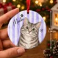 personalized watercolor pet portrait ornament product image back view