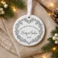 personalized wedding ornament product image product photo