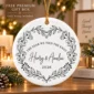 personalized wedding ornament product image front view