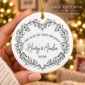 personalized wedding ornament product image alternate angle