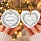 personalized wedding ornament product image styled product photo