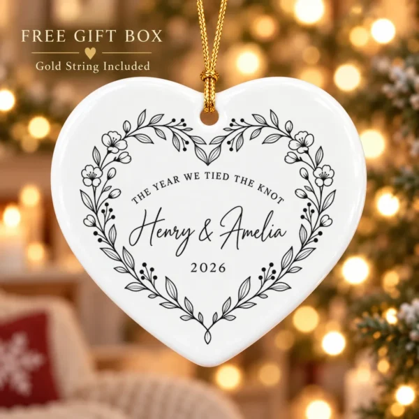 personalized wedding ornament product image