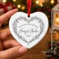 personalized wedding ornament product image size detail