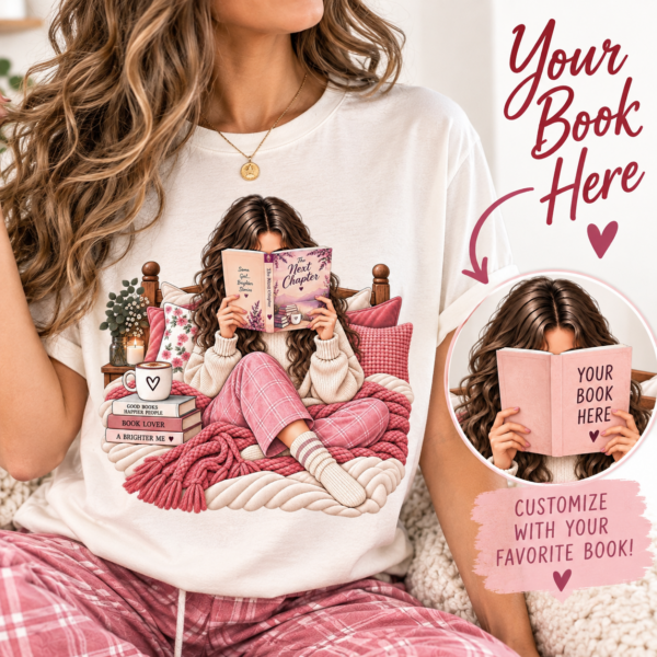 book-loving woman t-shirt