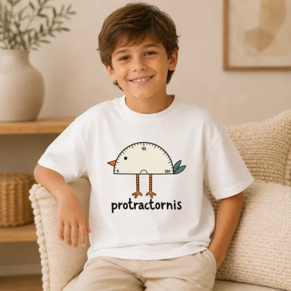 Protractor Bird Baby Bodysuit, Toddler & Youth Shirt | Protractornis — toddler shirt mockup protractor bird baby bodysuit product photo