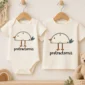 protractor bird baby bodysuit product photo