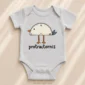 protractor bird baby bodysuit styled product photo