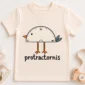 protractor bird baby bodysuit close-up detail