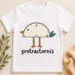 protractor bird baby bodysuit close-up detail