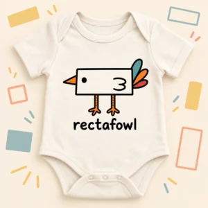 rectangle bird baby bodysuit