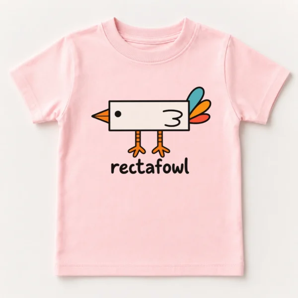 Rectangle Bird Baby Bodysuit, Toddler & Youth Shirt | Rectafowl — toddler shirt mockup rectangle bird baby bodysuit product photo