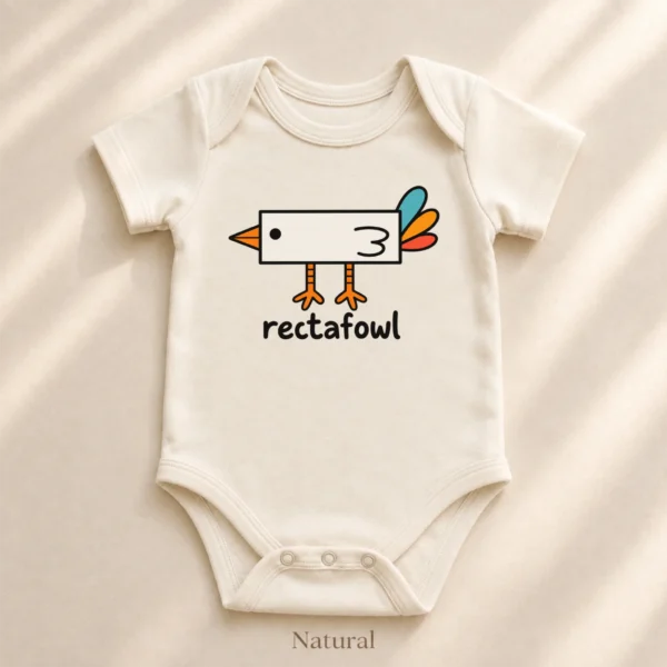 Rectangle Bird Baby Bodysuit, Toddler & Youth Shirt | Rectafowl — alternate product mockup rectangle bird baby bodysuit product photo