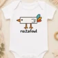 rectangle bird baby bodysuit close-up detail