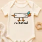 rectangle bird baby bodysuit close-up detail