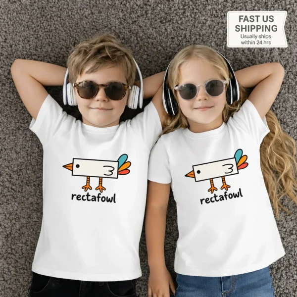Rectangle Bird Baby Bodysuit, Toddler & Youth Shirt | Rectafowl — toddler shirt mockup rectangle bird baby bodysuit product photo